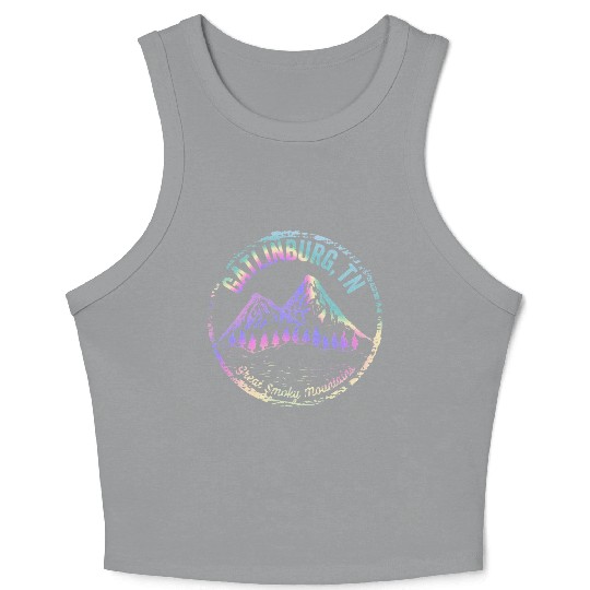 Gatlinburg Tennessee Great Smoky Mountain Souvenir Crop Tank Top