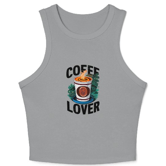 Coffee Lover Crop Tank Top