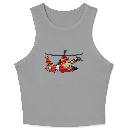 US Coast Guard Giraffe Tyler Crop Tank Top