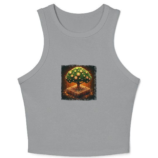 Bitcoin Digital Gold Store of Value Crop Tank Top