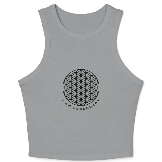 I Am Legendary Affirmation Apparel Crop Tank Top