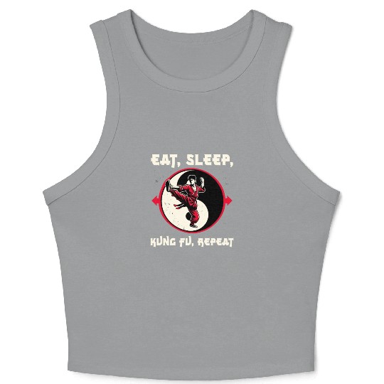 Kung Fu Chinese Kung Fu Asian Kung Fu Self defense Crop Tank Top