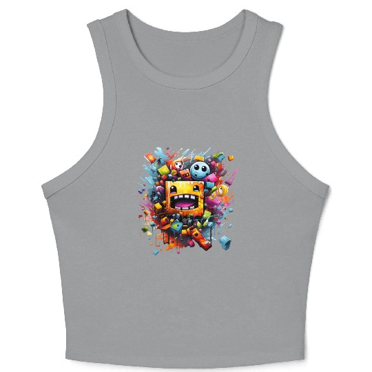 geometry dash Crop Tank Top