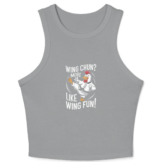 Kung Fu Chinese Kung Fu Asian Kung Fu Self defense Crop Tank Top
