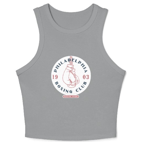 Philadelphia Boxing Club 1903 Sticker Crop Tank Top