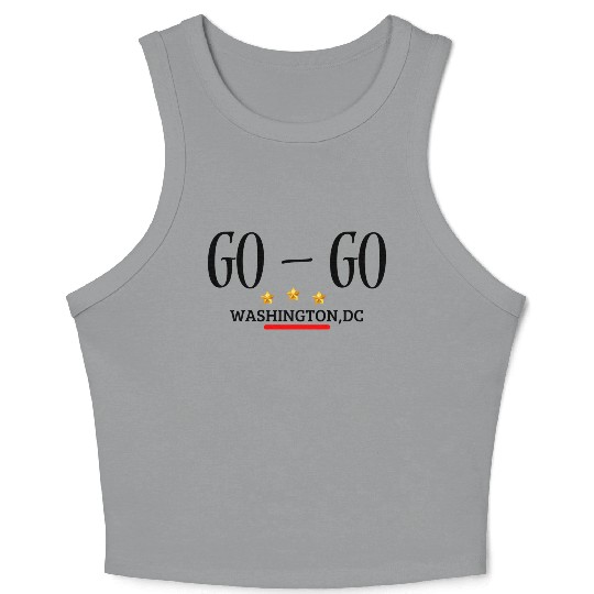 GO-GO DC on unisex Crop Tank Top