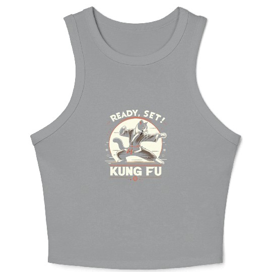 Kung Fu Chinese Kung Fu Asian Kung Fu Self defense Crop Tank Top