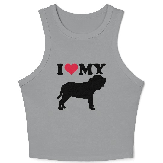 I love my Neapolitan Mastiff Crop Tank Top