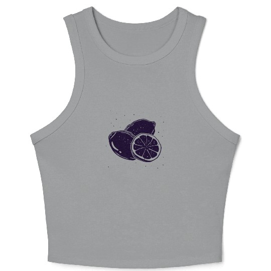 Citrus - Fruit - Orange - Lime - Grapefruit - Lemo Crop Tank Top
