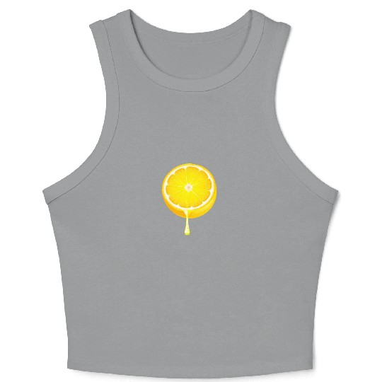 Citrus - Fruits - Orange - Lime - Grapefruit - Lem Crop Tank Top