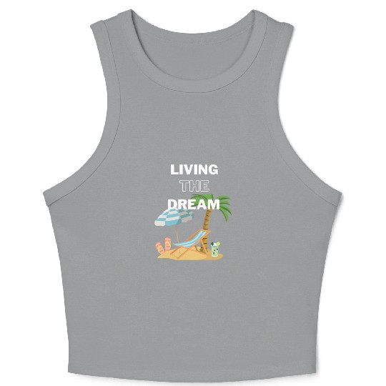 Living the Dream Crop Tank Top