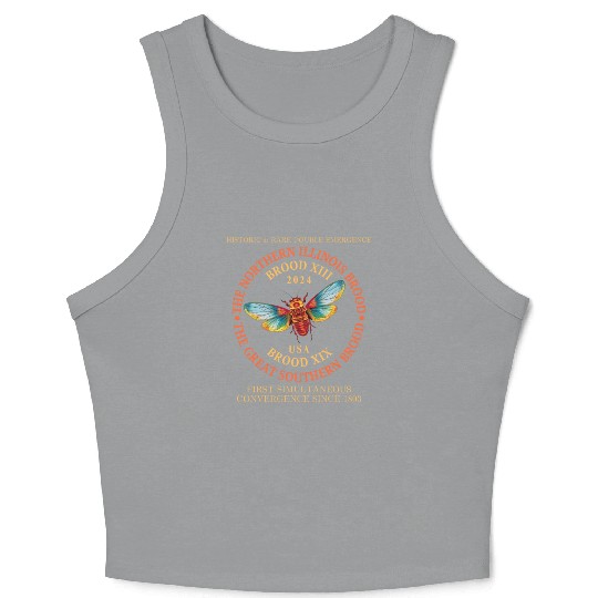Cicada 2024 Event Brood XIX & XIII Emergence Crop Tank Top