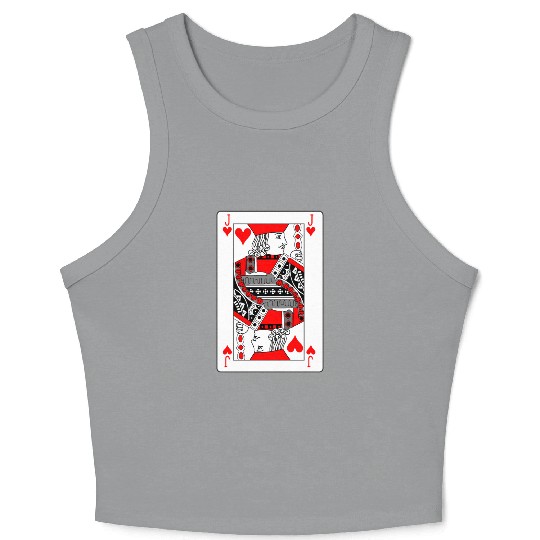 Jack Playing card hearts Crop Tank Top