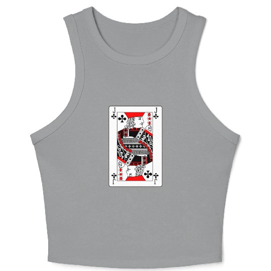 Jack Playing card clover Crop Tank Top