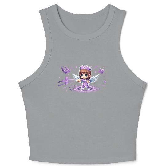 Chibi Nurse Angel Crop Tank Top