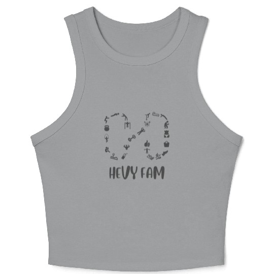 Hevy Fam: Workout Exercise Tracker App Family Crop Tank Top