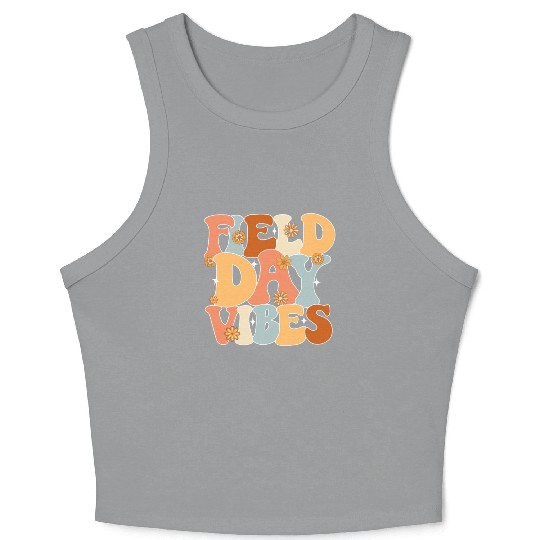 Field Day Vibes Outdoor Sunshine Flowers Crop Tank Top
