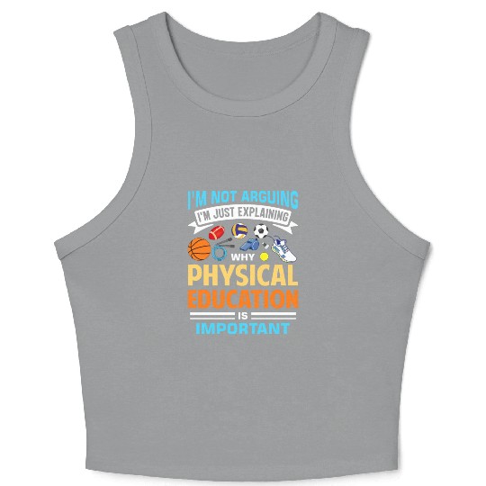 Inspiring Physical Education Teacher Design for PE Crop Tank Top