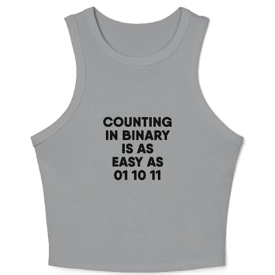 Computer Science Counting in Binary Crop Tank Top