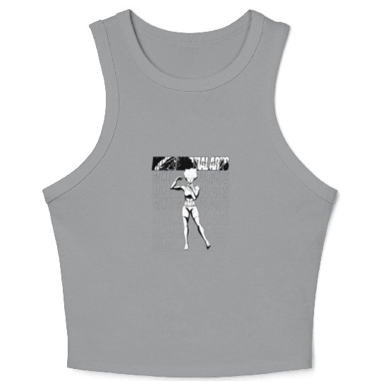 SSv1 MMA FeMale Graphic Crop Tank Top