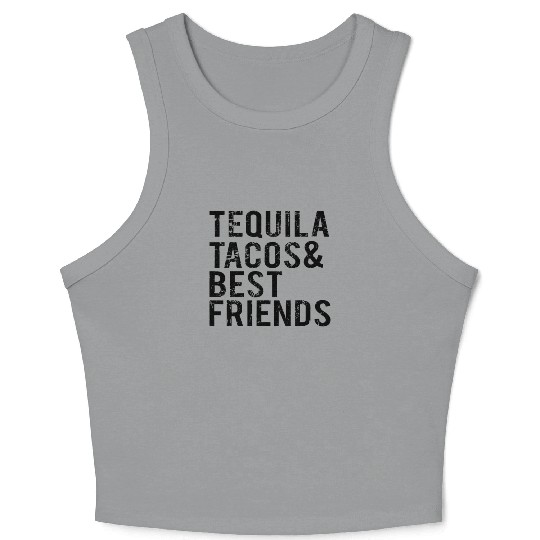 Cinco De Mayo Tequila Tacos Best Friends Drinking Crop Tank Top