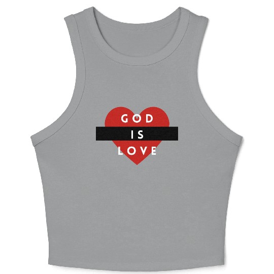 God is Love Crop Tank Top