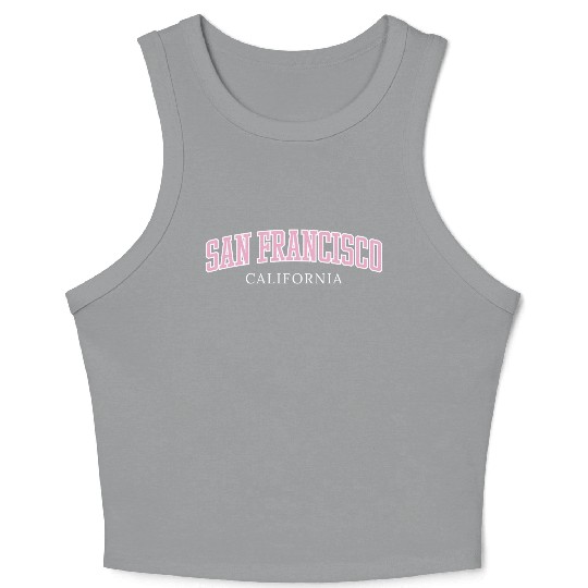 San Francisco California Crop Tank Top