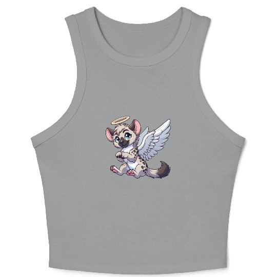 Hyena angel wings halo Crop Tank Top