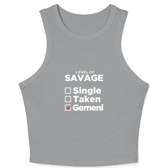 Zodiac Single Taken Gemini Crop Tank Top