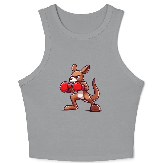 Ring Champ Kangaroo: Boxing Bound Crop Tank Top
