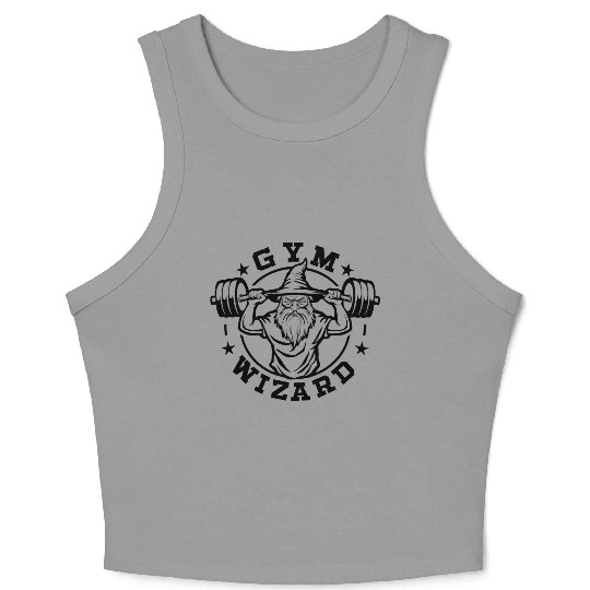 Gym Wizard Design gift Crop Tank Top