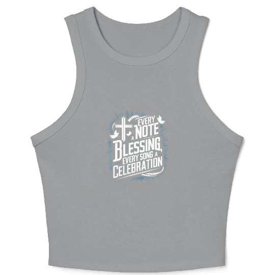 Prayer Songs Jesus Christ Religious Music Praise Crop Tank Top