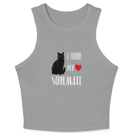 I Found My Soulmate Bombay Cat Lover Best Friend Crop Tank Top