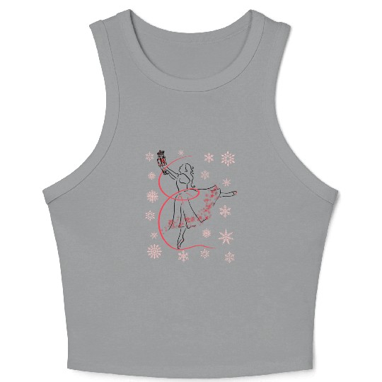 The Nutcracker Ballet and Clara Christmas Holiday Crop Tank Top
