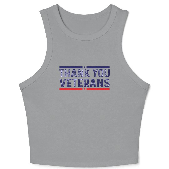 THANK YOU VETERANS Crop Tank Top