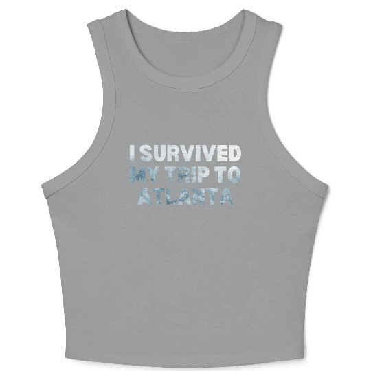 My Trip Traveler Vacation Atlanta Crop Tank Top