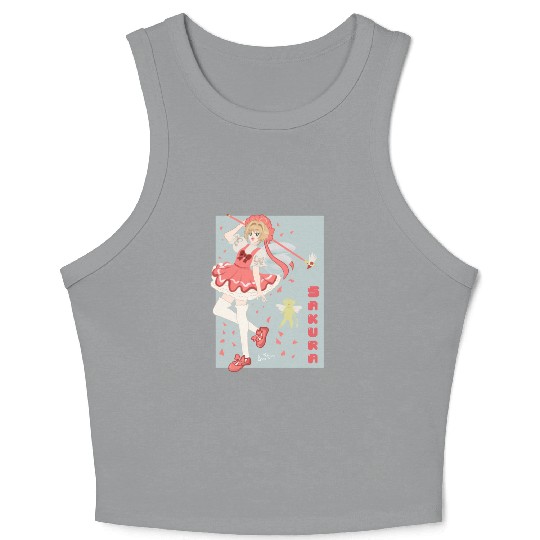 Sakura Card Captor Crop Tank Top