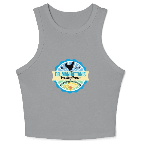 Dr Manhattan Poultry Farm Crop Tank Top