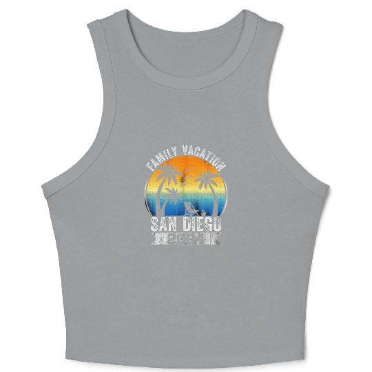 Family Vacation 2024 San Diego Summer Matching Crop Tank Top