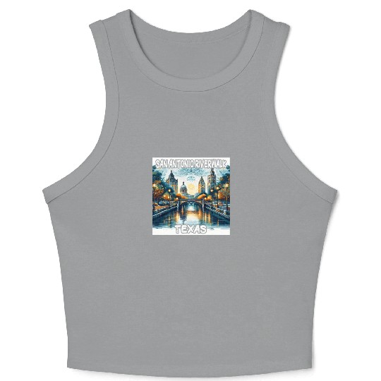San Antonio Riverwalk Crop Tank Top