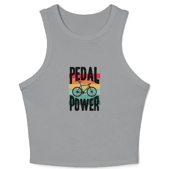 Cycopath PWR Cyclist Gravel MTB Funny Bike Crop Tank Top