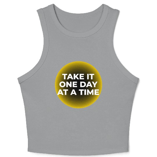 One Day at a Time Crop Tank Top
