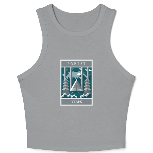 Forest vibes Crop Tank Top