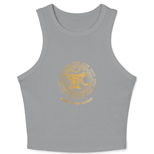 Chinese New Year Of The Monkey Chinese Zodiac Year Crop Tank Top