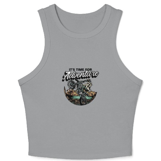 MOTOCROSS ITS TIME ADVENTURE Crop Tank Top