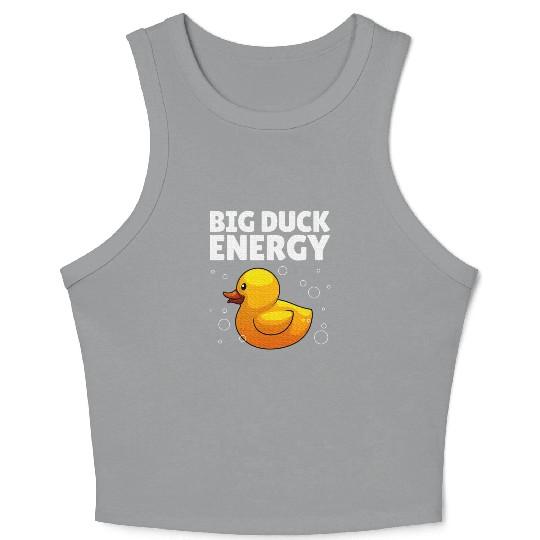 Unique Rubber Duck Art Rubber Ducky Duck Lover Crop Tank Top