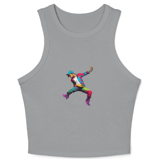street dance, hip-hop dance, break dance Crop Tank Top