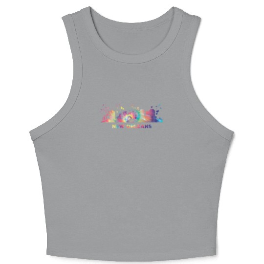 New Orleanian Skyline New Orleans Crop Tank Top
