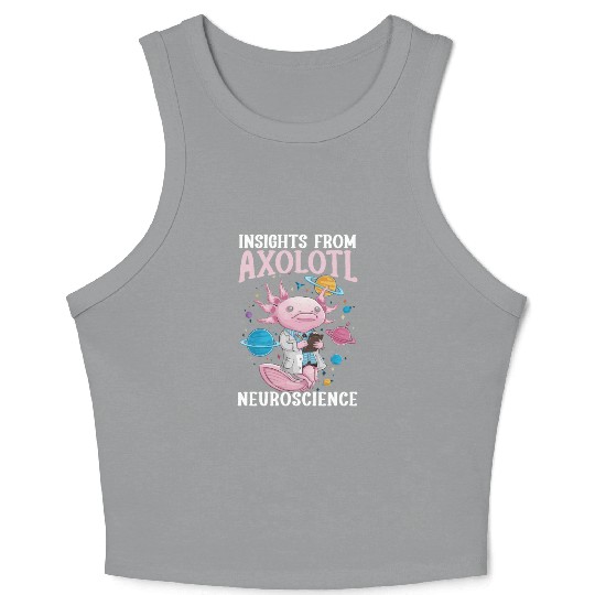 Axolotl Science Teacher Mexican Salamander Crop Tank Top