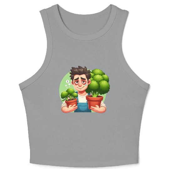 Broccoli Gardener Crop Tank Top